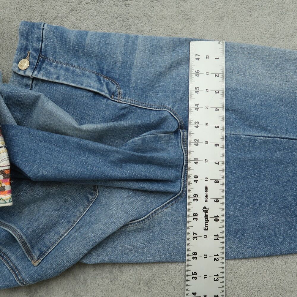 Chico's Jeans Women's 2R US-12R High-Rise Girlfriend Slim Leg Crop 24" Inseam - Picture 7 of 16